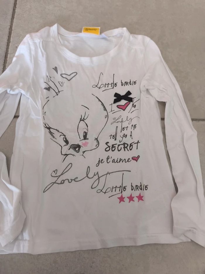 Lot de deux tee shirts manches longues 8 ans - photo numéro 3