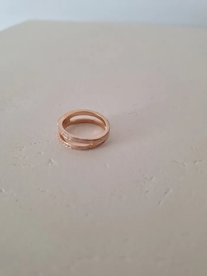 💥 Bague triple en or rose 💥 - photo numéro 2
