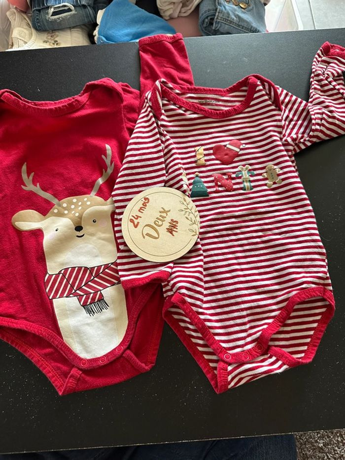 Lot 2 body Noël orchestra 24 mois