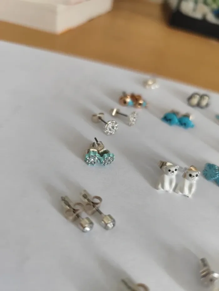 Lot de boucles d'oreilles fantaisie divers motifs neuves. - photo numéro 4
