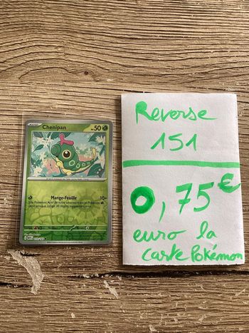 carte Pokémon chenipan reverse 010/165 EV3.5 collection 151 FR neuf sortie de booster