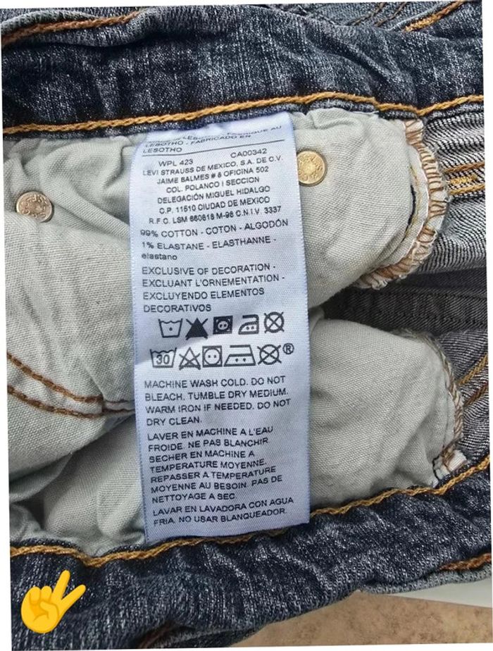 Jeans Levi's Signature W36 FR46 L32 coupe droite bleu Homme Men pan363b - photo numéro 7