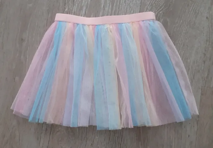 Jupe neuve en tulle multicolore