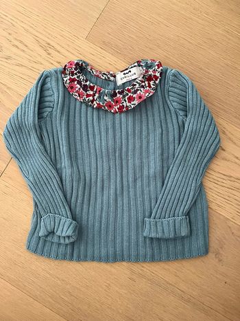 Pull fin col Liberty Cyrillus 9 mois
