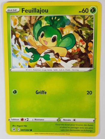 Carte Pokemon Feuillajou 007/264 ● Poing de Fusion FR ©