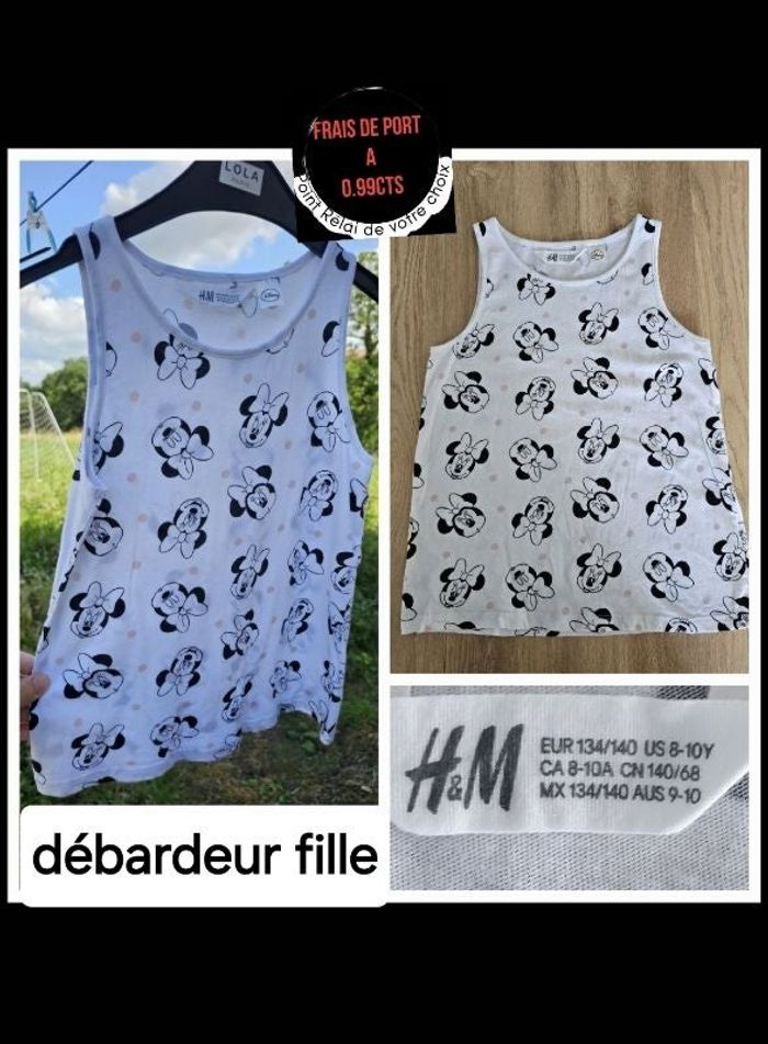 Débardeur minnie h&m 8/10ans fille disney