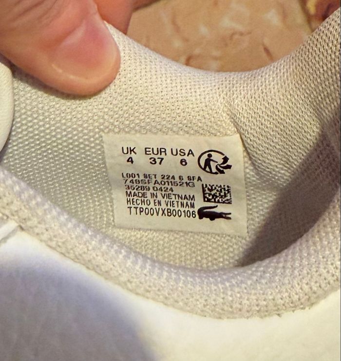 Basket Lacoste blanche - photo numéro 4