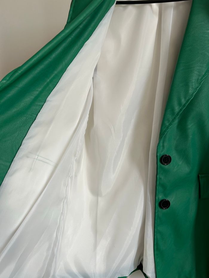 Veste de blazer verte unie Similicuir New Collection Taille Unique - photo numéro 6