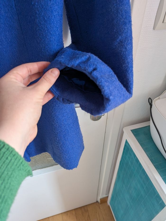 Manteau molly bracken bleu en laine taille 36 s - photo numéro 7