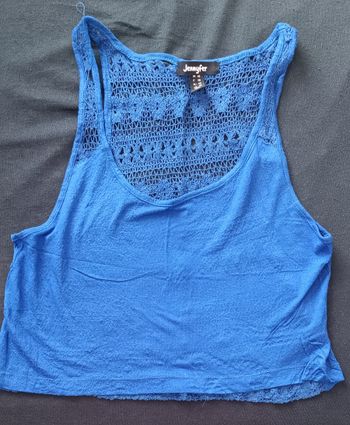 Crop top bleu foncé taille XS très bon état