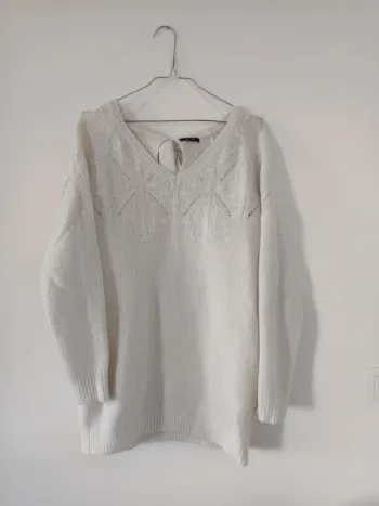 Pull maternité blanc Kiabi taille M 38-40