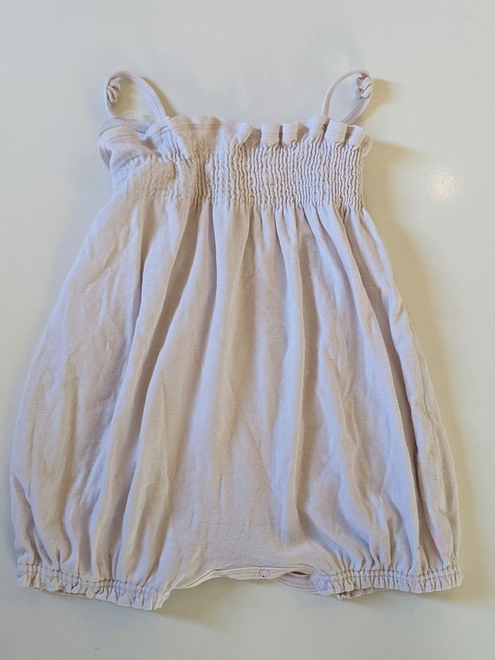 Barboteuse combishort combicourt Petit Bateau 18 mois 81 cm rose