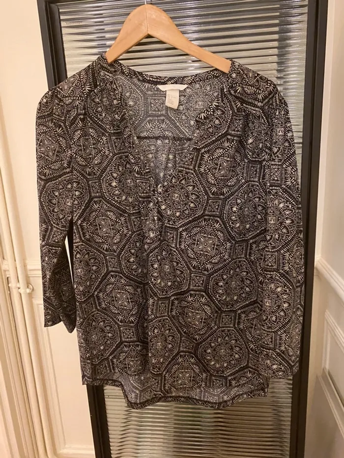 Chemisier H&M beige et noir taille L