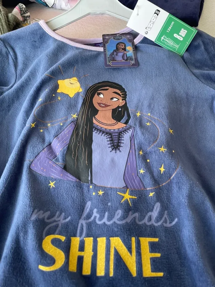 Pyjama, Disney, Wish, huit ans, neuf - photo numéro 3