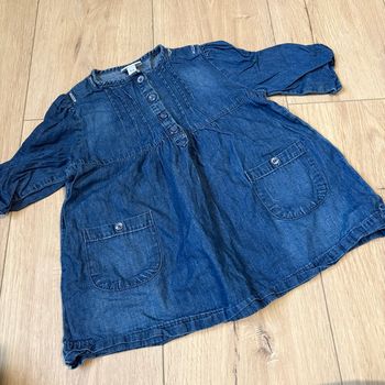Robe en jean souple fille Vertbaudet 2 ans (86 cm)