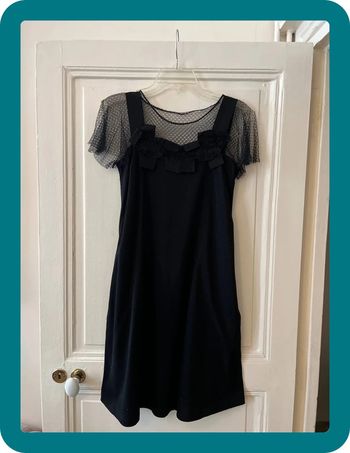 Robe jersey et dentelle à poches invisibles taille S - Red Valentino