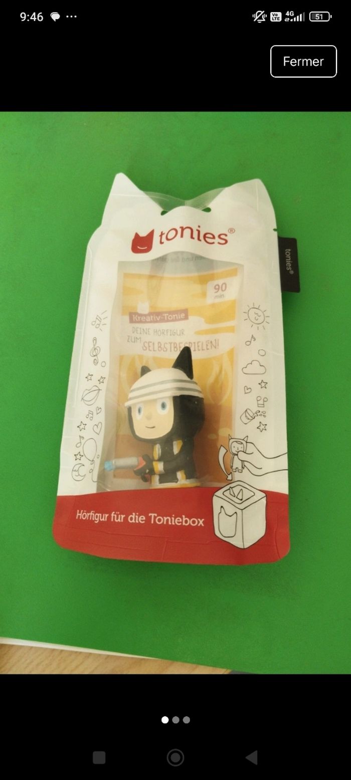 Tonies Créatif Pompier yeux bleus