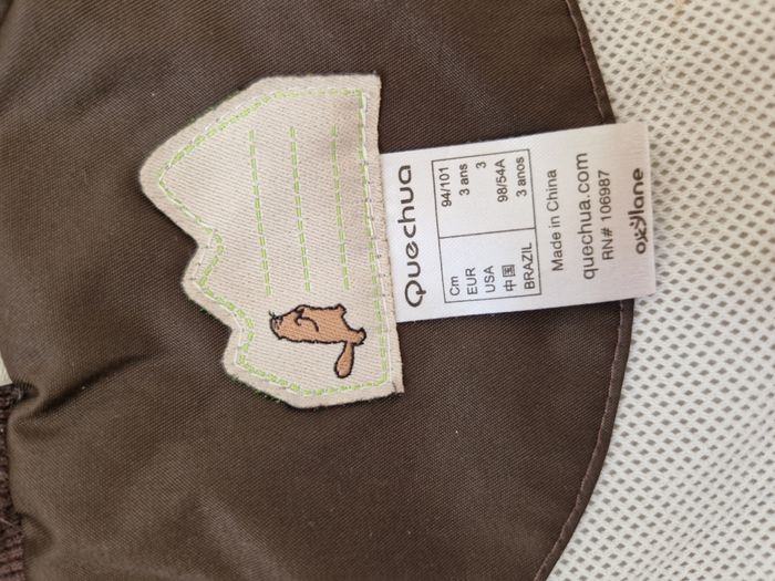 Imperméable / Ciré Enfant Quechua - Marron - Taille 3 ans - photo numéro 3