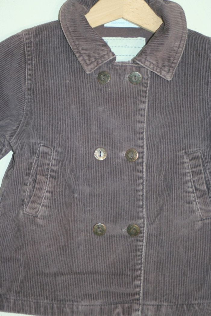 Veste en velours prune Tex - photo numéro 2