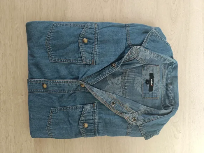 Chemise effet jeans Celio taille S - photo numéro 2