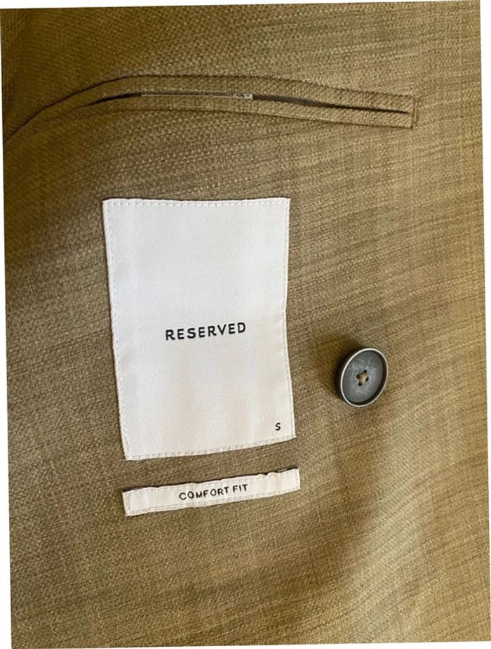 Blazer veste de costume Marron beige taille S Reserved neuf - photo numéro 6