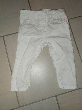 Pantalon blanc 6mois fille