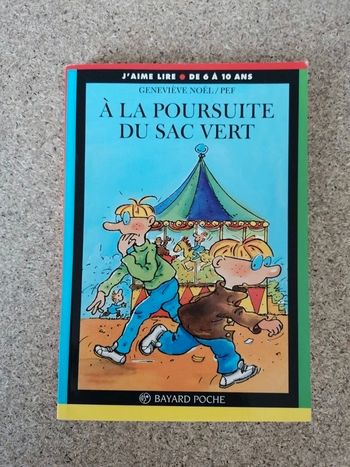 Roman j'aime lire à la poursuite du sac vert