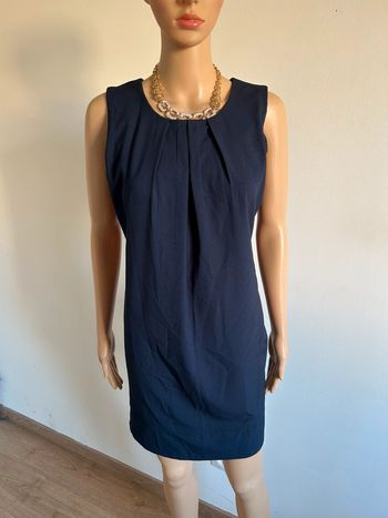 Robe bleue marine sans manches Amélie & Amélie taille 38 TBE