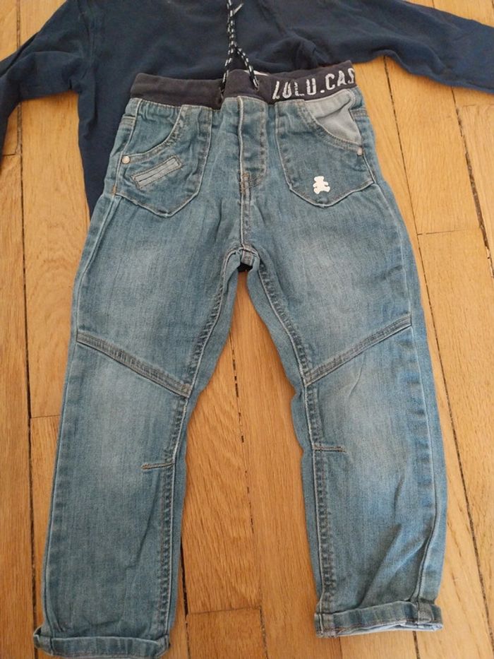 Jean Lulu Castagnette et T-shirt Snoopy (18M) - photo numéro 10