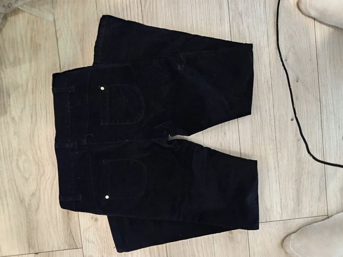 Pantalon matière velours noir - photo numéro 2