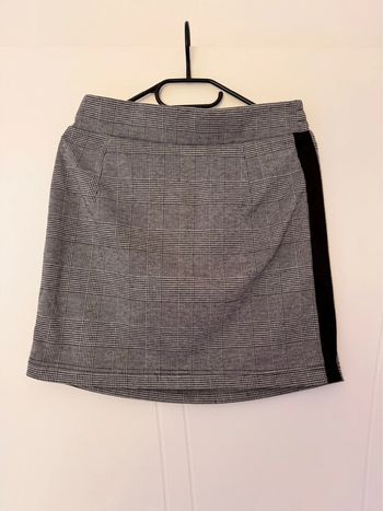 Jupe à carreaux noir & gris – Taille M