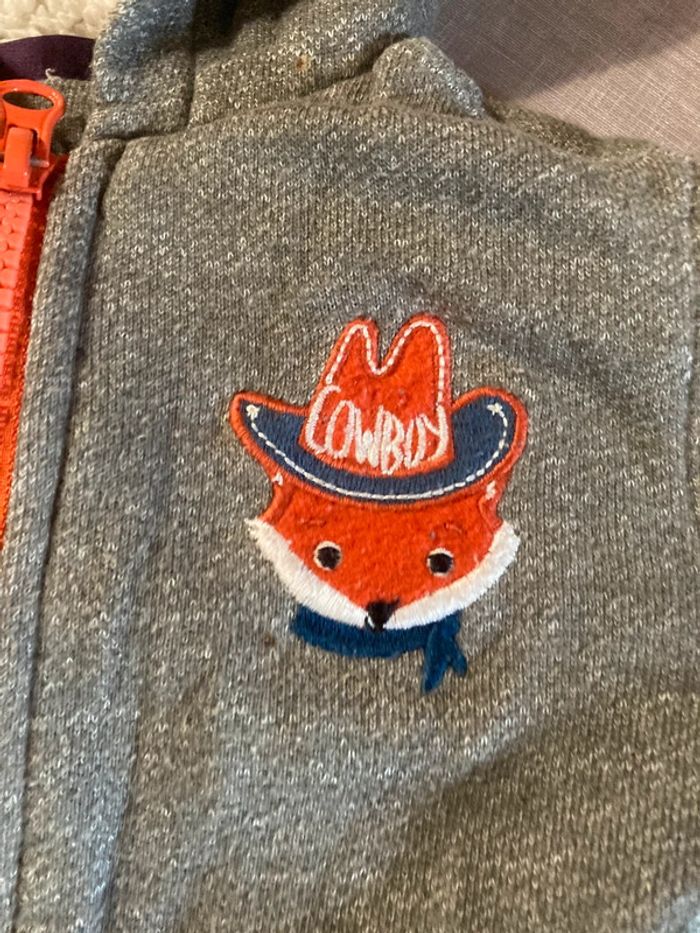 Veste à capuche doublée sherpa Sergent Major – 2 ans (92 cm) - photo numéro 2