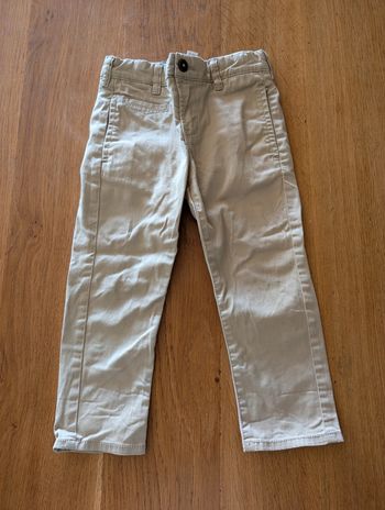 Jean Chino garçon 3 ans beige Okaidi