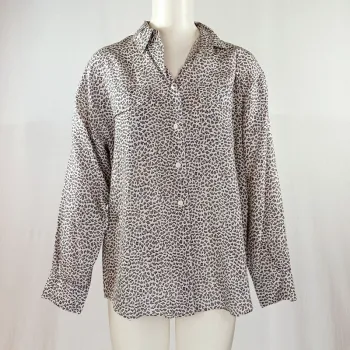 Chemisier léopard blanche et noire - Chanon - S A1218