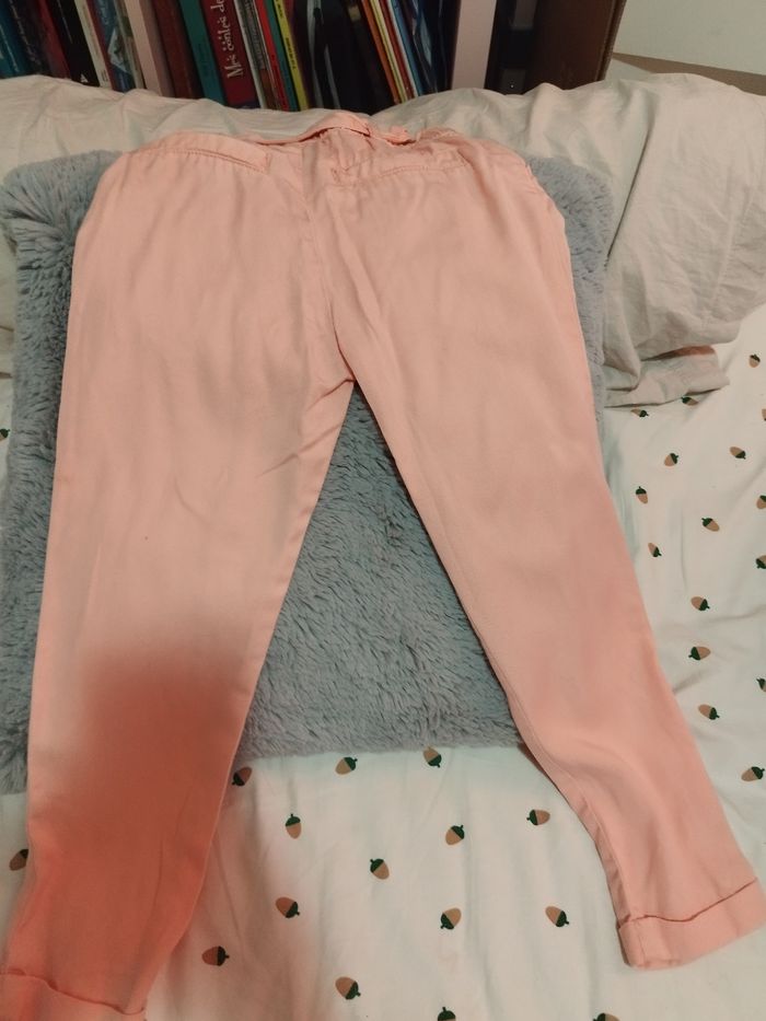 Pantalon taille haute fille