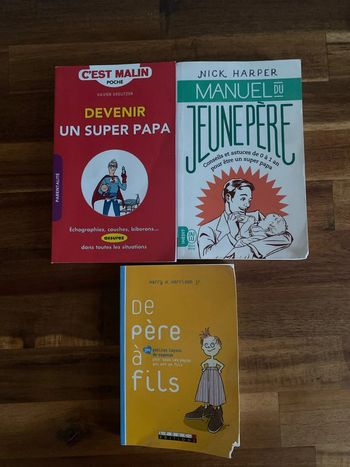 Lot de 3 livres pour devenir un super papa