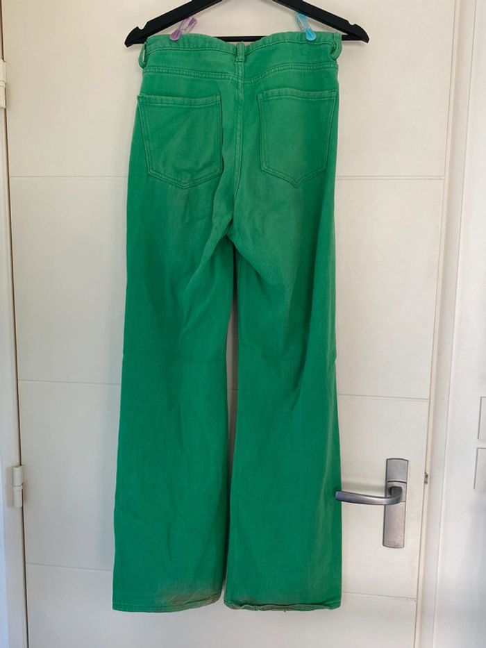 Pantalon vert droit - photo numéro 2