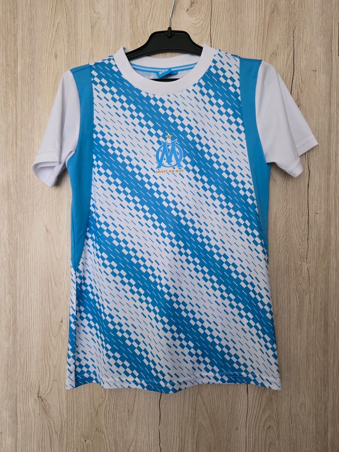 TEE-SHIRT OLYMPIQUE MARSEILLE DROIT AU BUT TAILLE 1O ANS