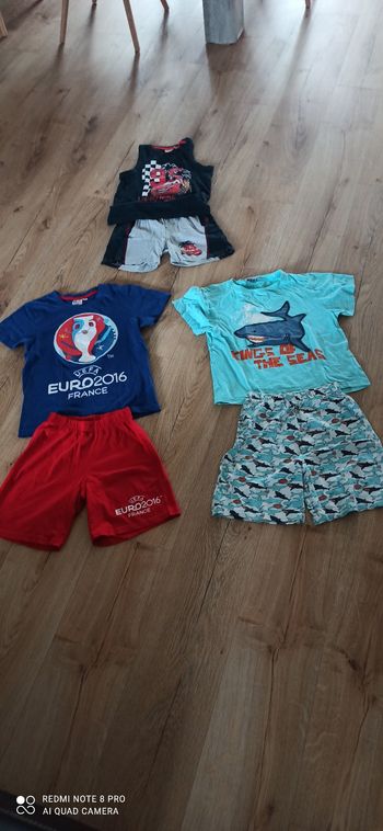 3 pyjashorts 8 ans