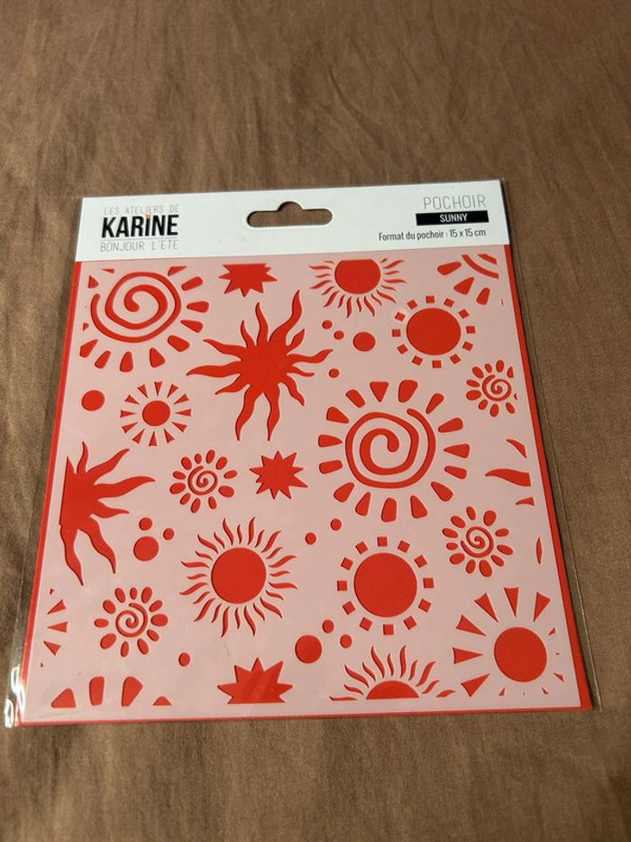 Pochoir neuf Sunny les ateliers de Karine
