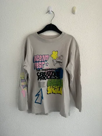 T-shirt manches longues Zara multicolore taille 6/7 ans 💫