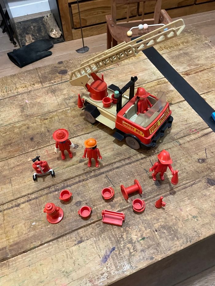 Playmobil vintage rare pompier - photo numéro 2