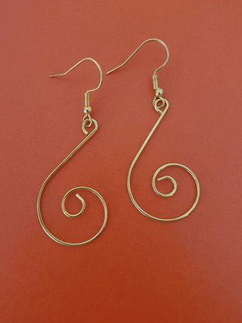 Boucles d'oreilles doré