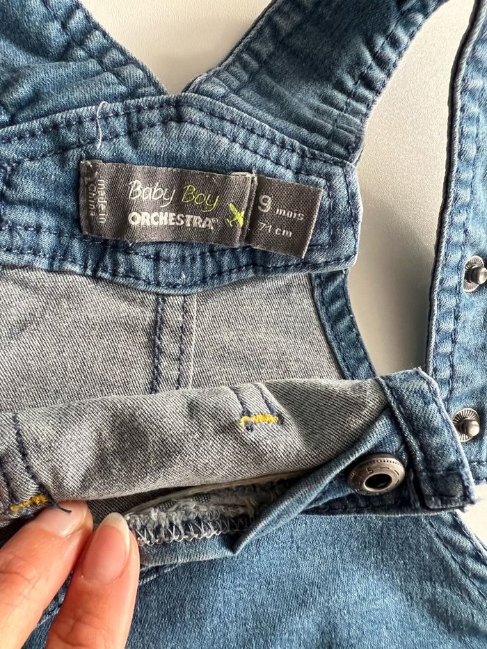 Lot salopettes garçon 9 mois très bon état - photo numéro 8