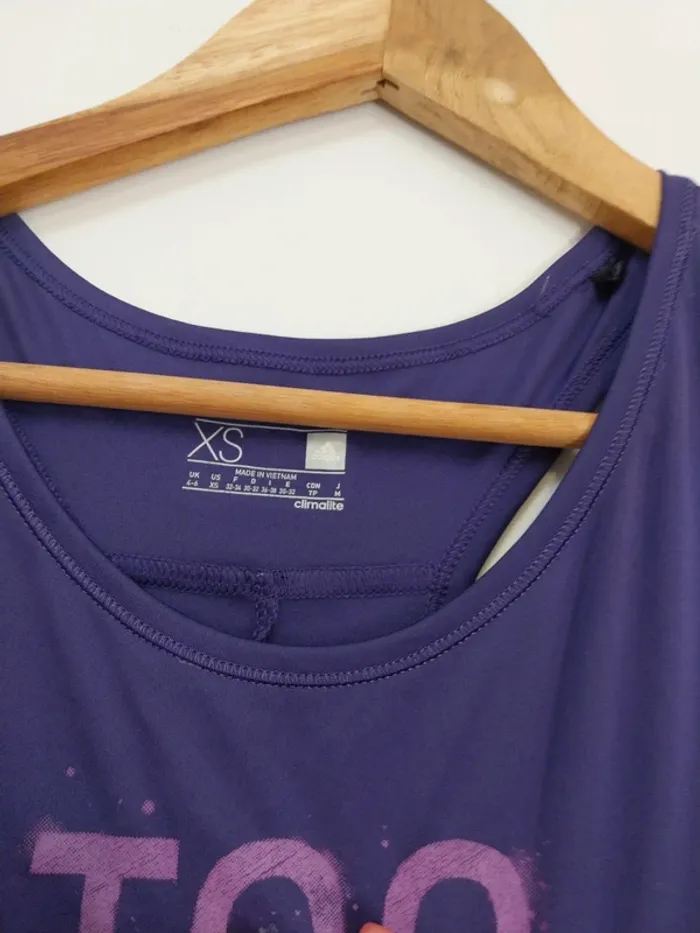 Débardeur de sport violet Adidas 36 - photo numéro 2