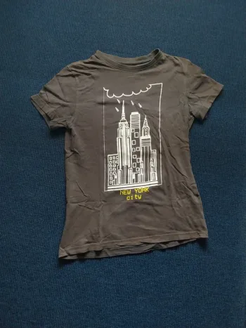 Tee shirt marron gris T10A