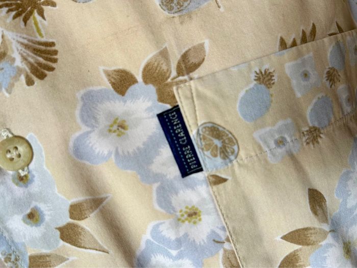 🌴🍋Chemise homme estivale vintage hawaïenne Hawaiian floral lemon shirt🍋🌴 - photo numéro 11