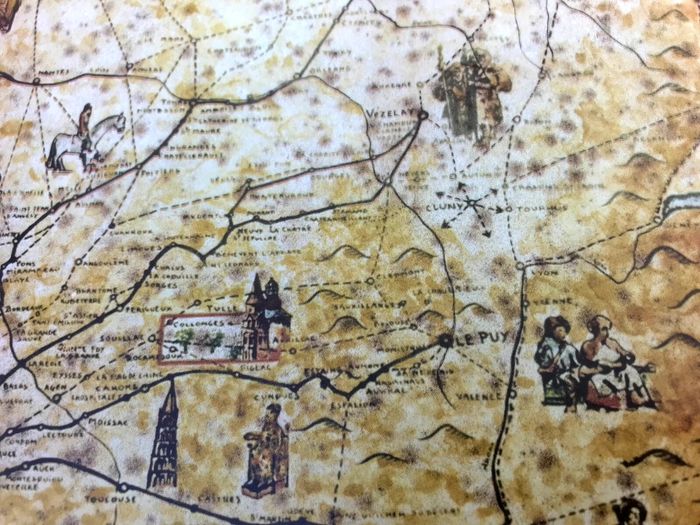 Affiche / Carte Les Chemins Français de Saint Jacques en France et en Espagne Les Amis de Collonges - photo numéro 5