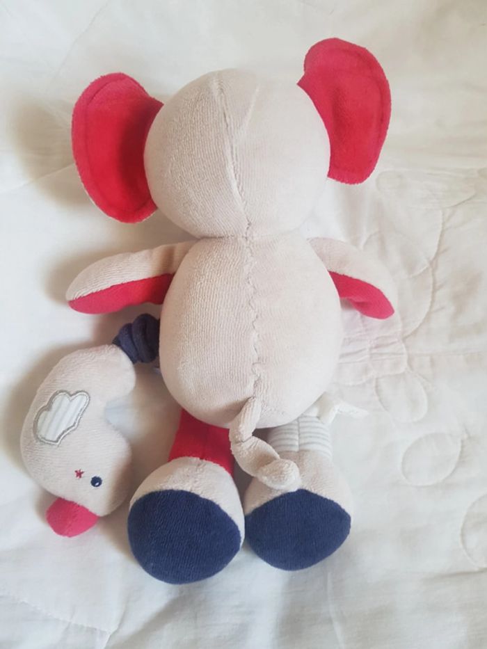 Peluche musicale éléphant  sucre d orge - photo numéro 3