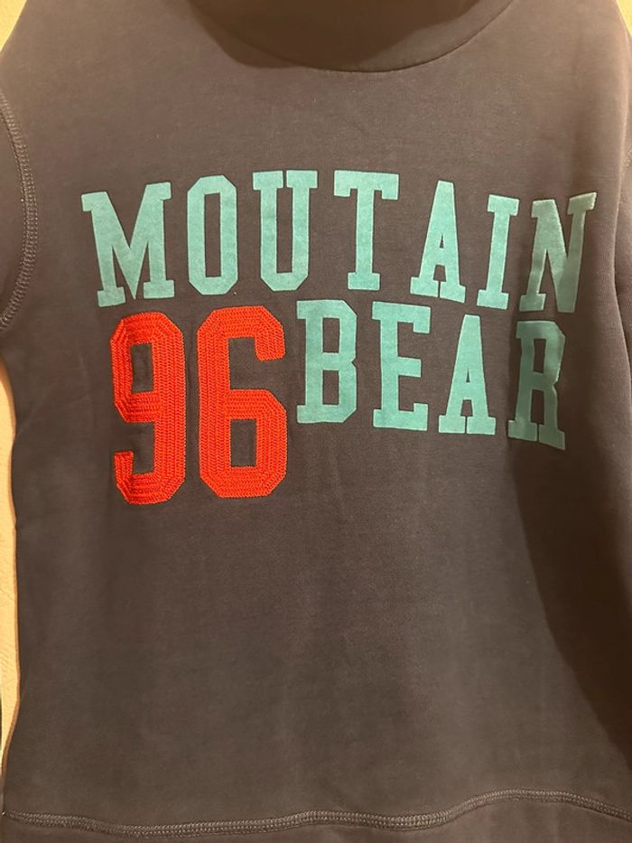 Sweat à col roulé bleu imprimé garçon 10 ans Okaïdi - photo numéro 3